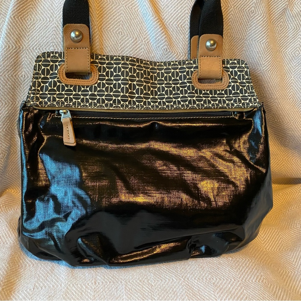 Fossil Large Key-Per Shoulder Hobo Bag - image 2